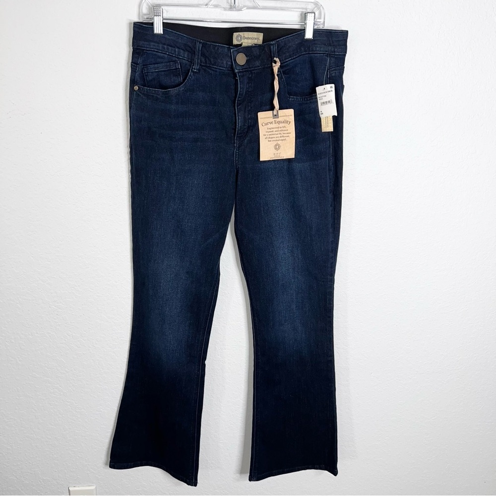Democracy Ab Technology Itty Bitty Boot Jeans Women’s Size 14 Dark Wash CL